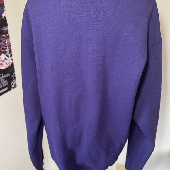 Champion New York University Purple and White Crewneck Sweatshirt - Picture 6 of 12